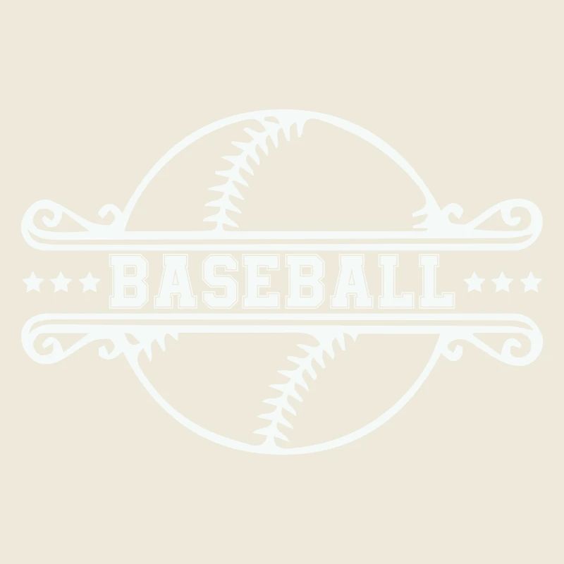 Baseball Ornamentrahmen Emblem