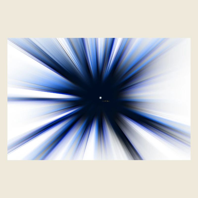 Fun Motiv - Blauer Strahleneffekt – Radial Burst