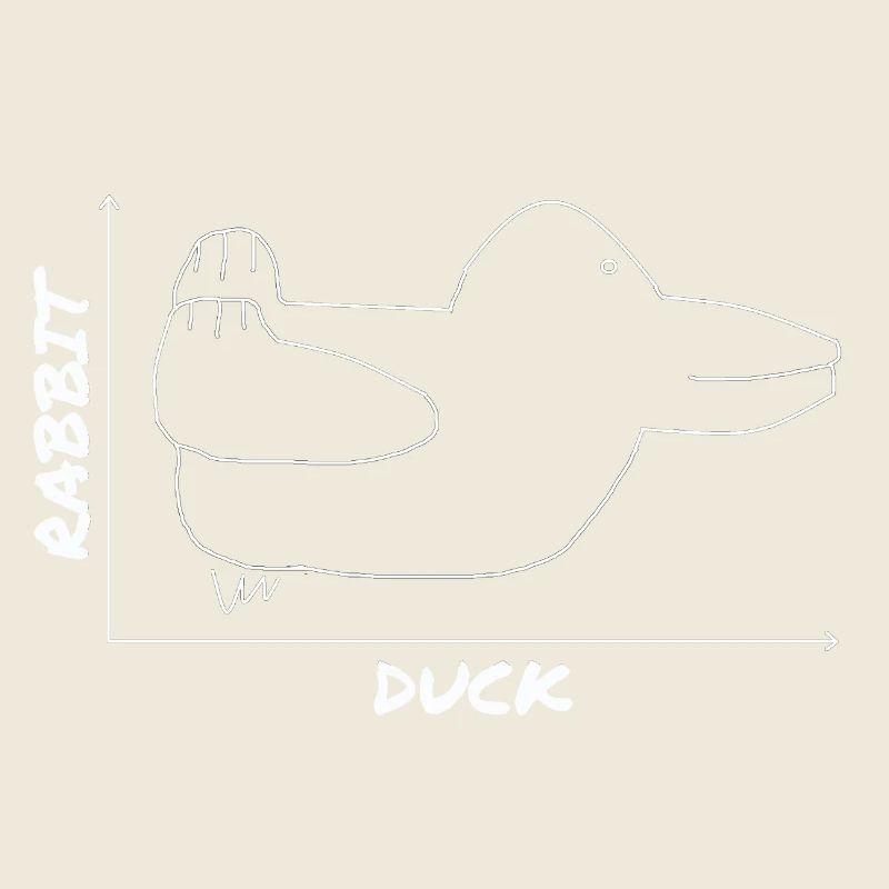 Drôle de canard graphique lapin