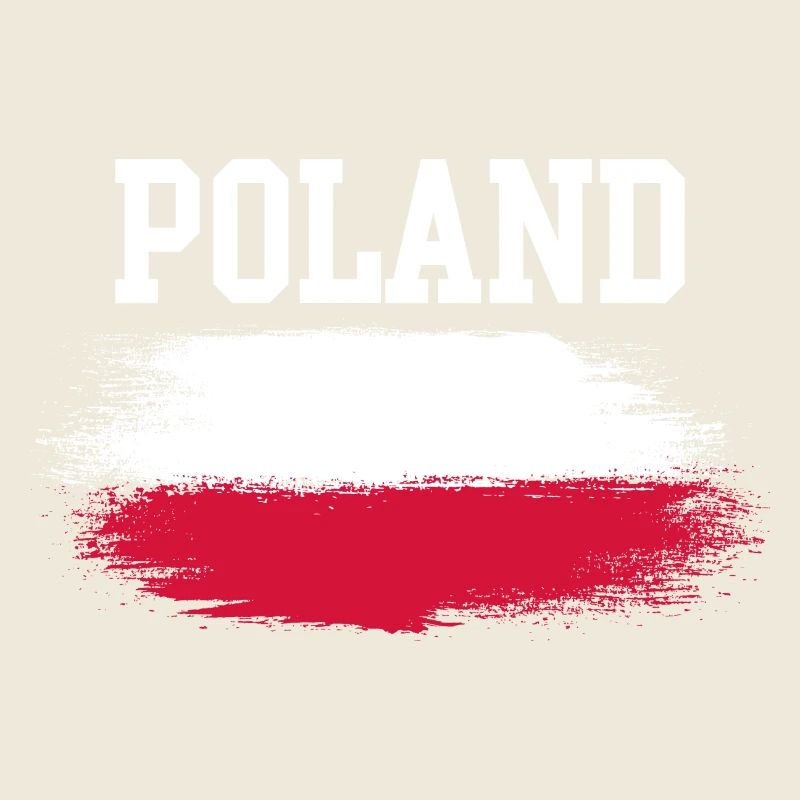 Typographie du drapeau du pinceau polonais