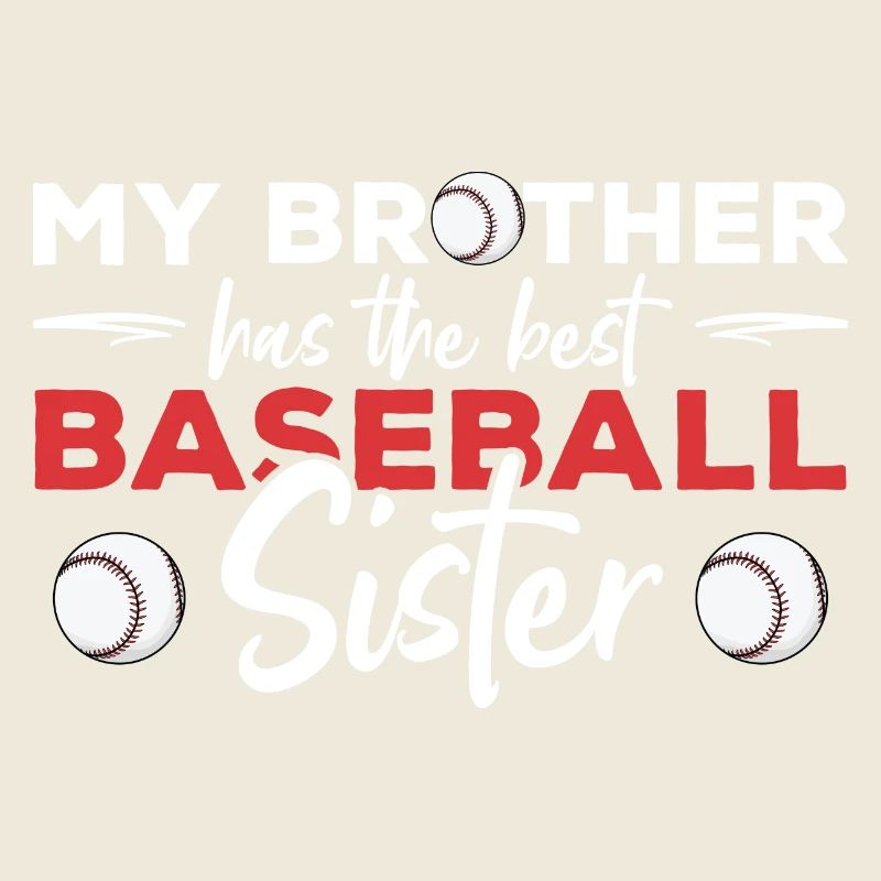 Bruder hat die beste Baseballschwester