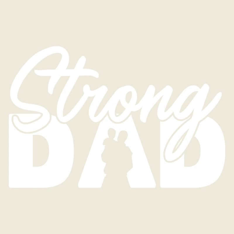 Starker Vater-Schatten Vaterschaft Elternschaft