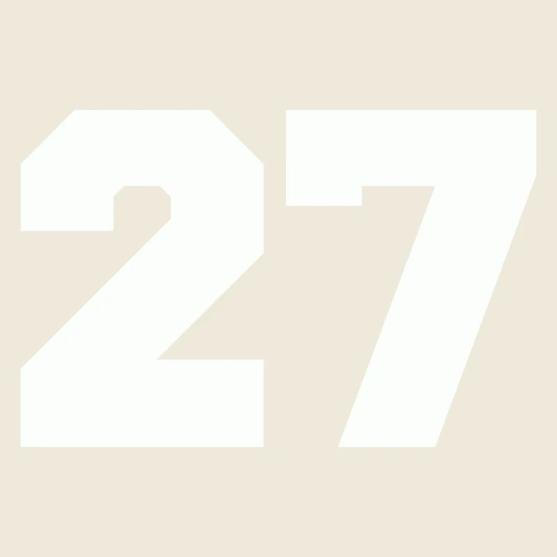 Zahl 27 