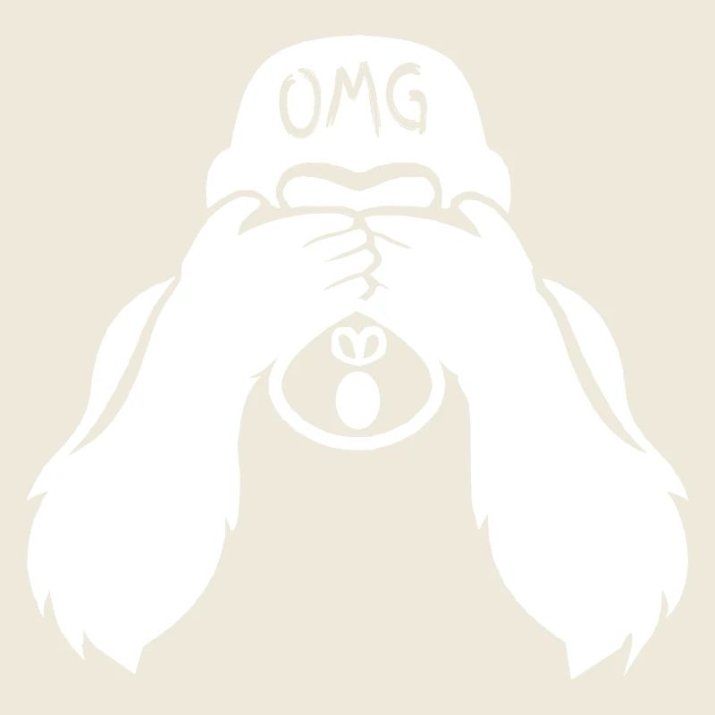 Funny Monkey OMG Oh my god