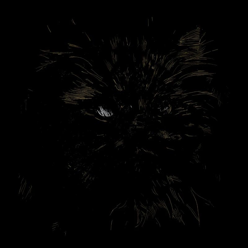 Dessin de chat Style Vintage