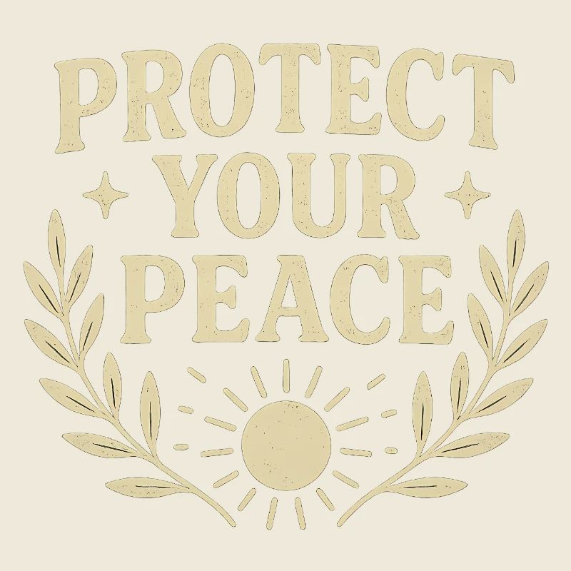 Protect Your Peace Inspirational Design