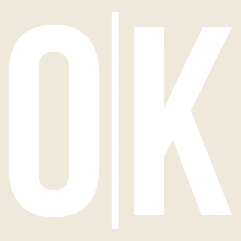 Effacer OK Typo sur Noir