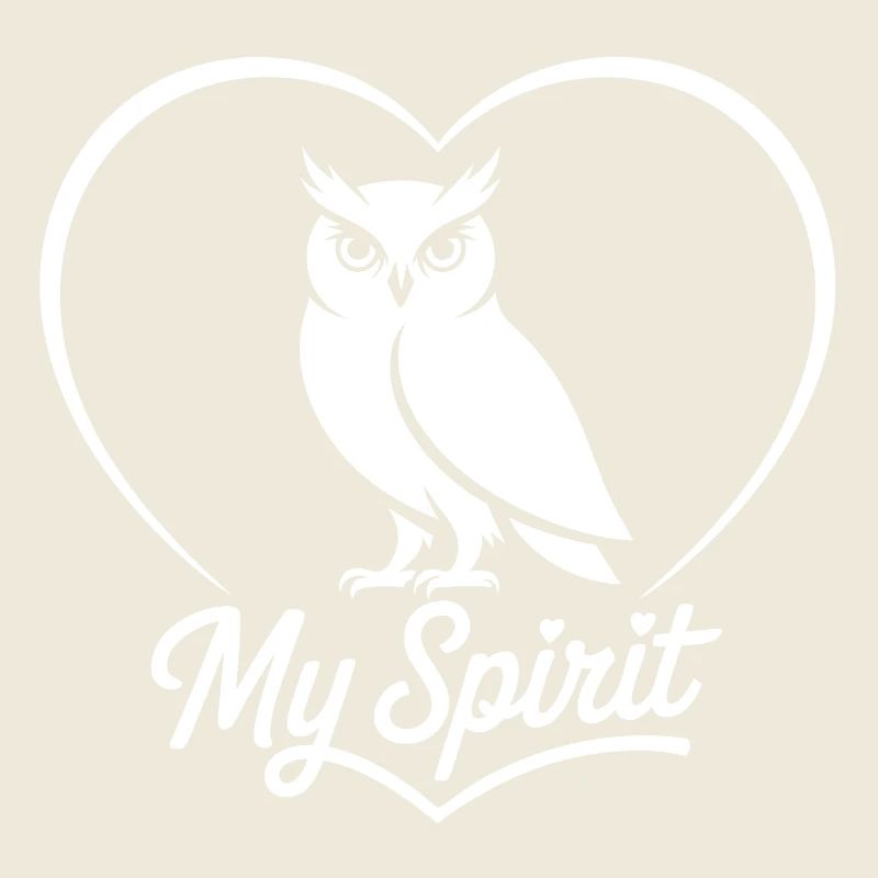 Herz Eule My Spirit Design