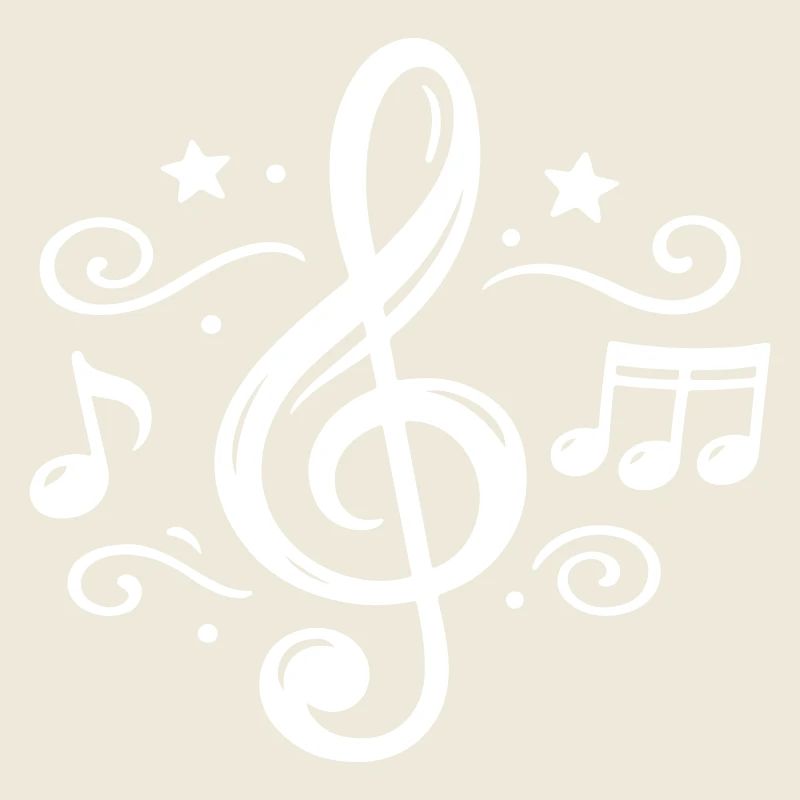 Notes musicales de clé