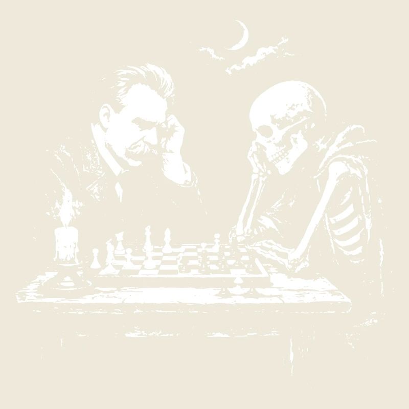 Nietzsche plays Chess with Skeleton