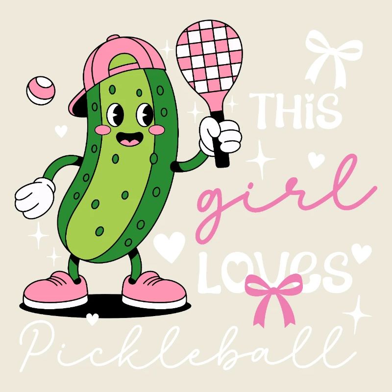 Coquette Pickleball Girl Mignonne Cornichon