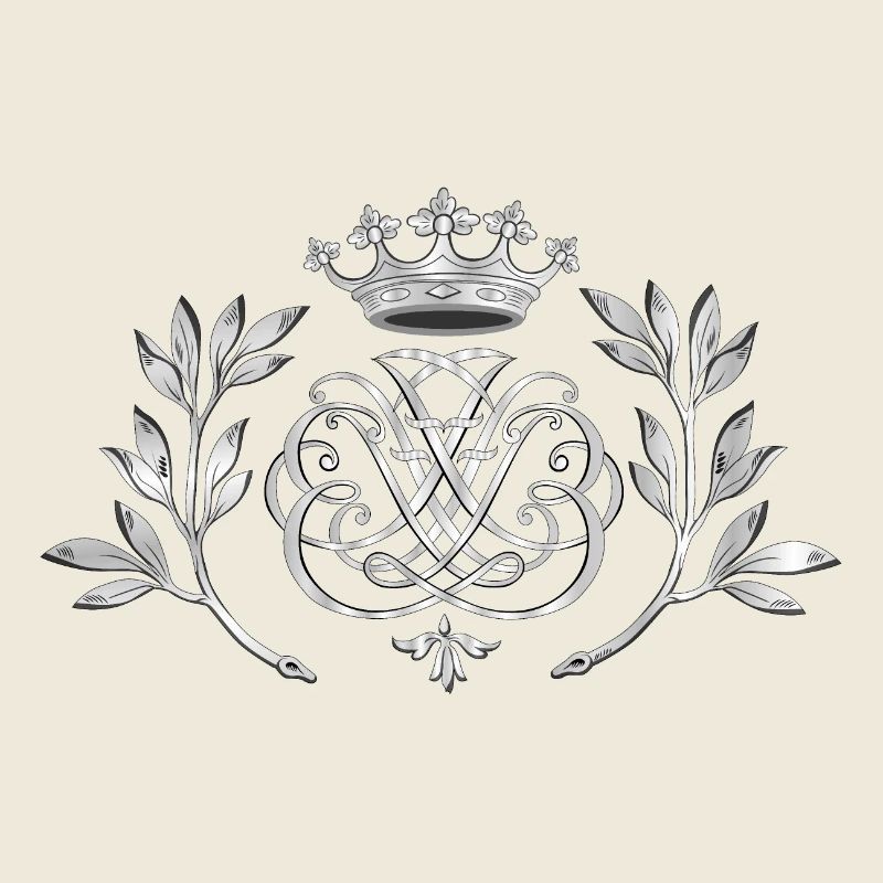 Bach Siegel, Monogramm, Wappen, Insignien - silber