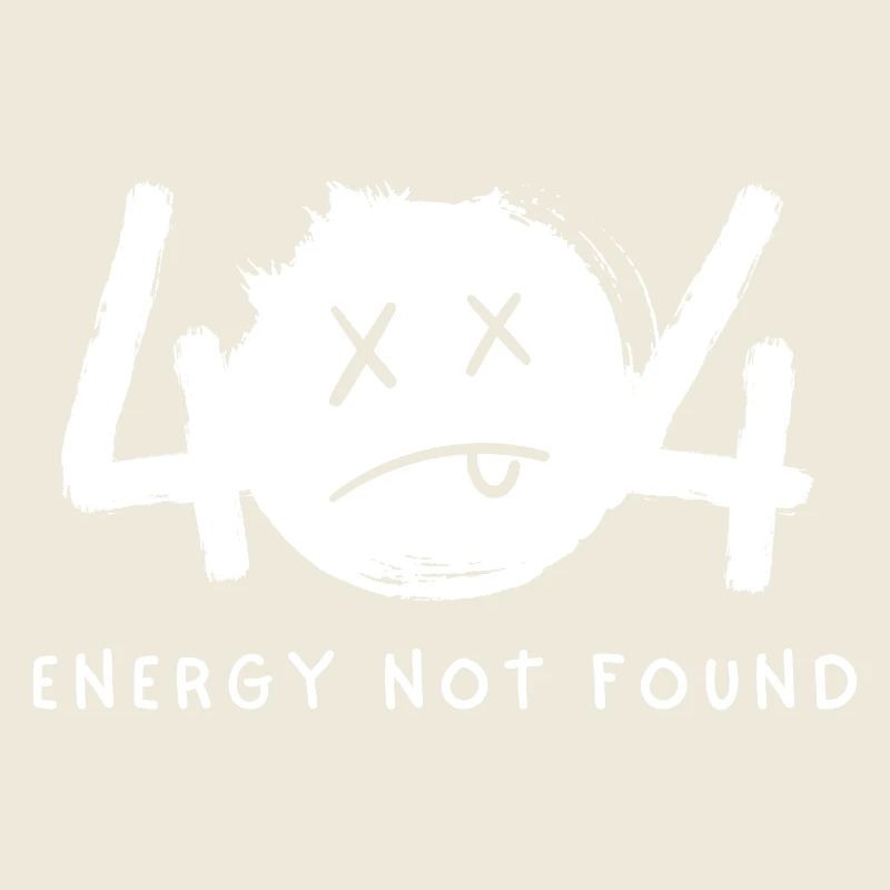 Émoticône drôle d’erreur 404 Énergie introuvable