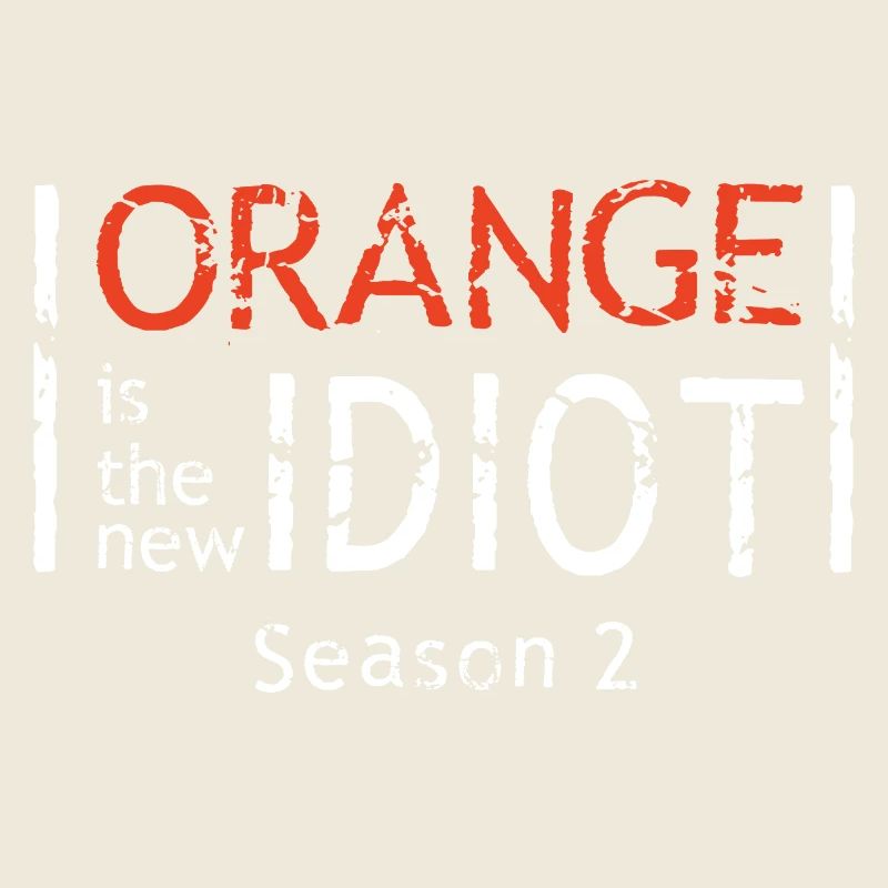 Jagged Orange Text Motif Design