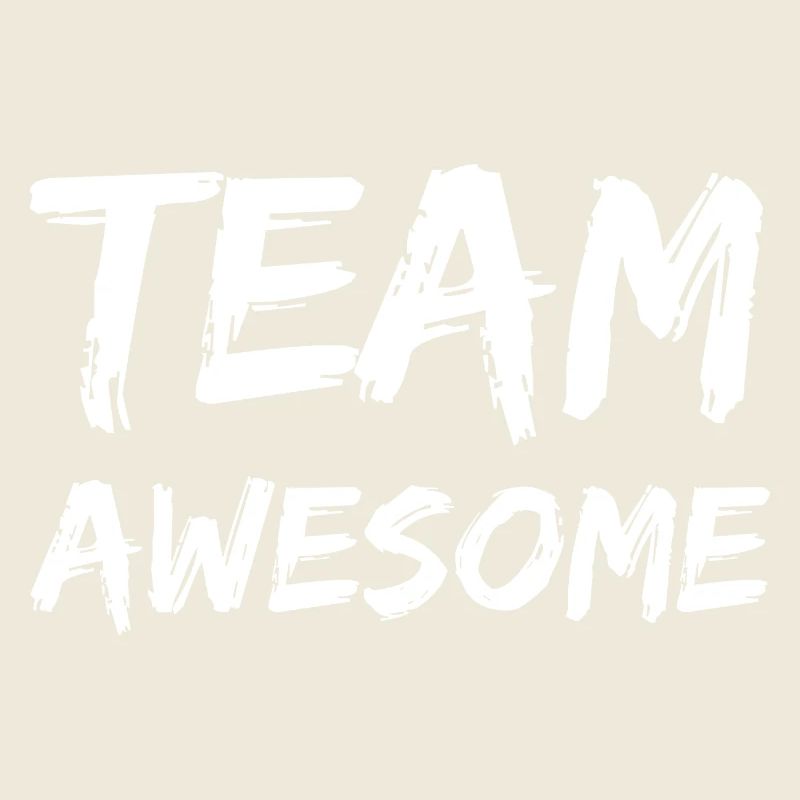 Lettrage de l’équipe Awesome