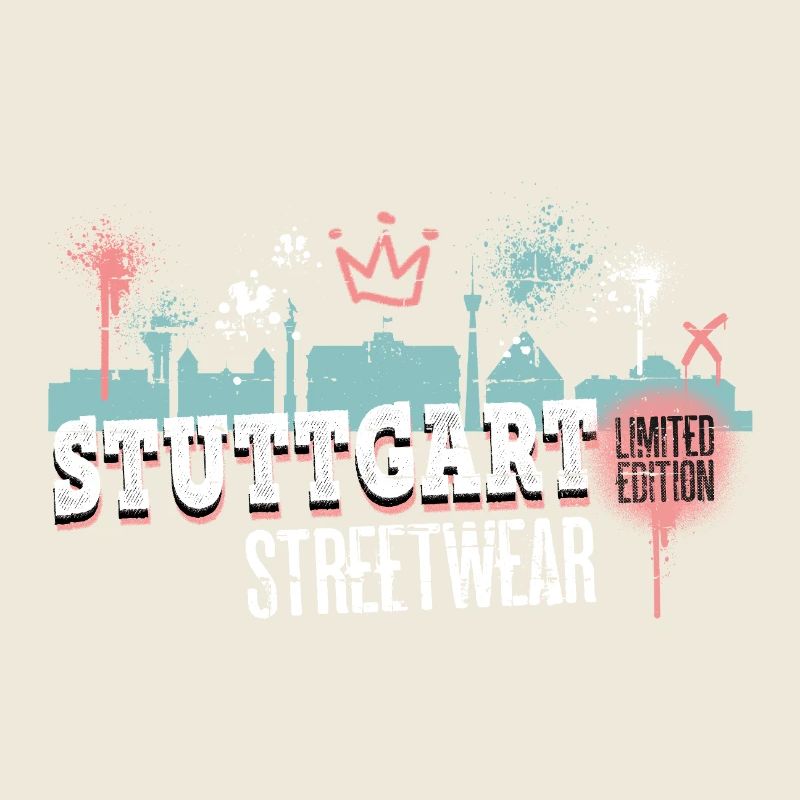 Stuttgart Skyline City Germany Graffiti Art