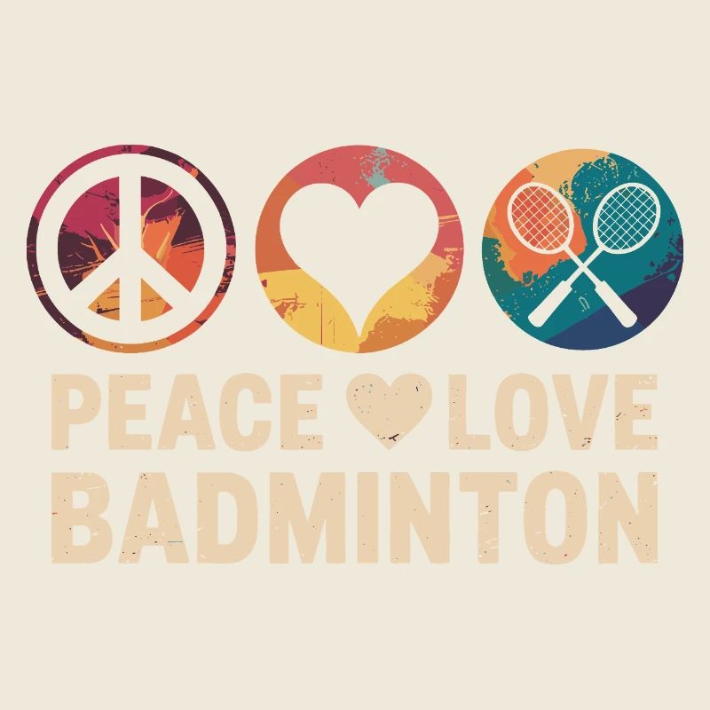 Peace und Liebe Badminton Design