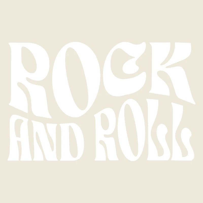 Retro Rock Typografischer Druck