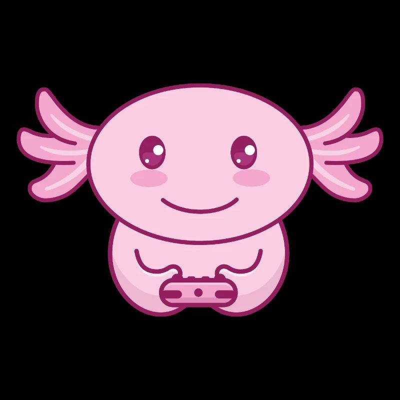 Axolotl Zocker Gamer