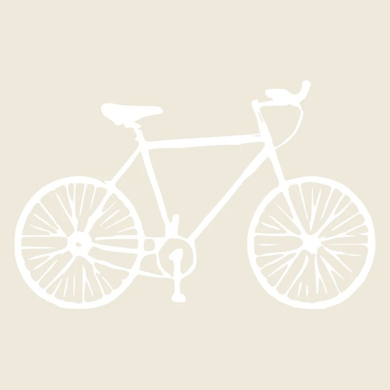 Bicycle white gift cyclist