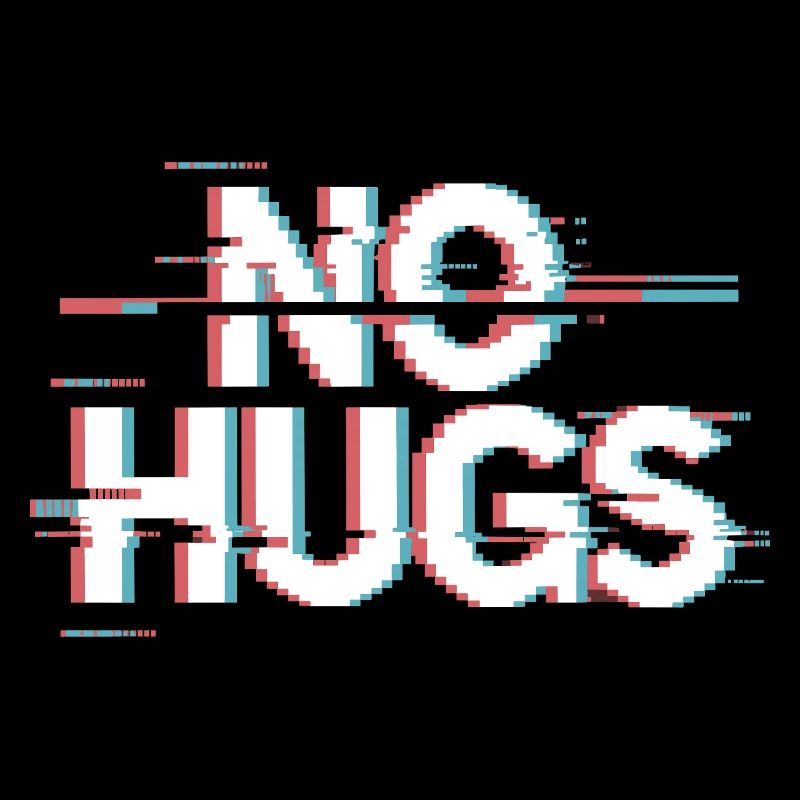 Pas de câlins s’il te plaît garde tes distances câlins antisociaux