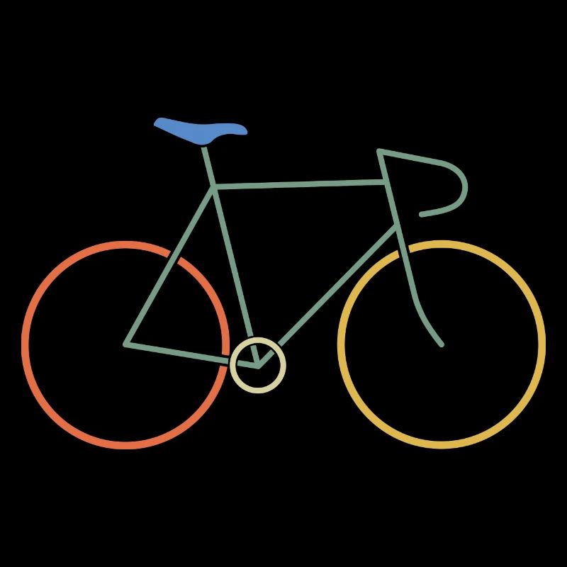 Vélo de course coloré