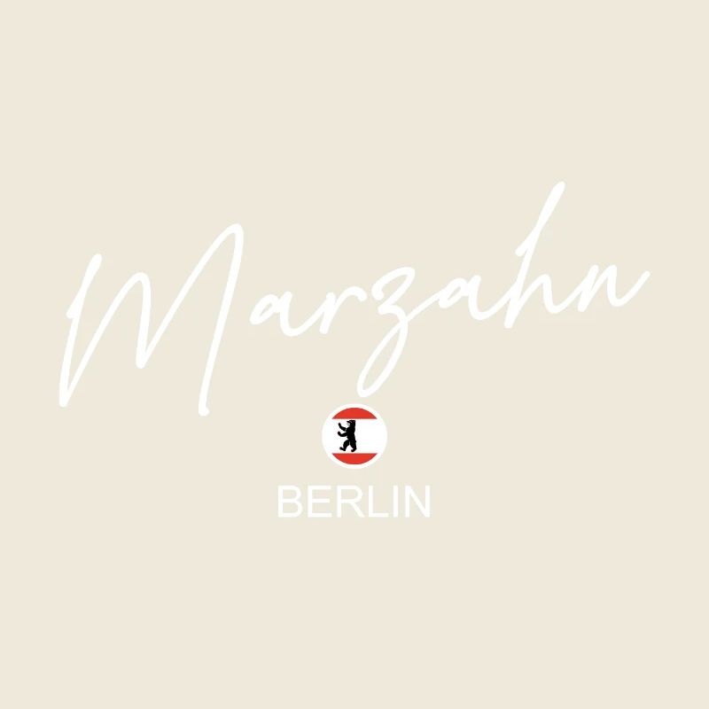 Marzahn - Drapeau de Berlin - Ours de Berlin - Berlineri