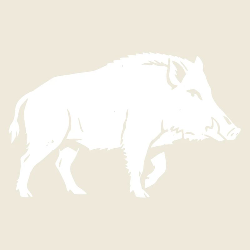 Wild Boar Silhouette Hunter Forest Vector