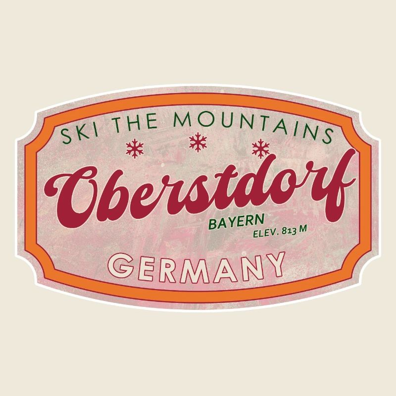 Oberstdorf Bavière Rétro Ski