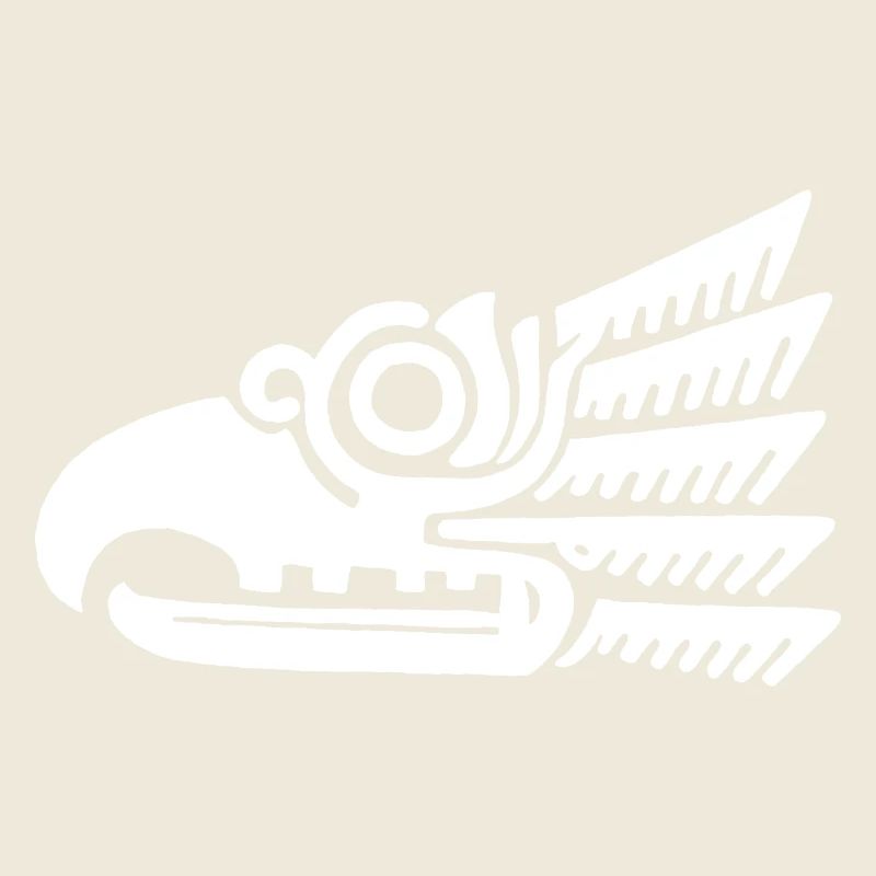 Weißer Stammesvogelkopf