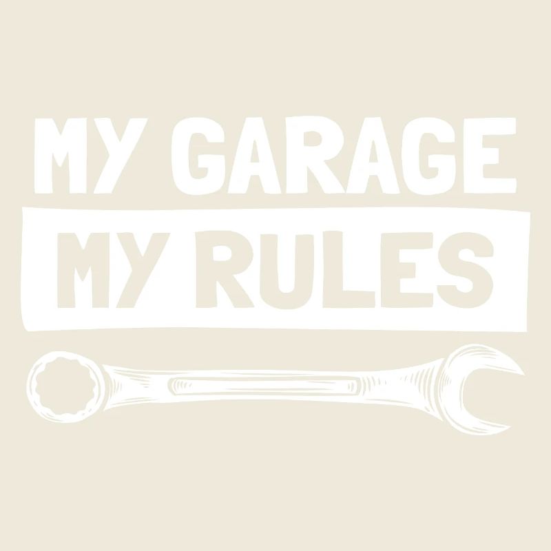 Mon garage, mes règles, amoureux de voitures, gars de voitures, mécanicien.