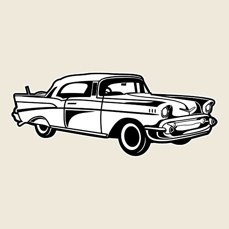 Chevy Bel Air / Oldtimer 01_black white