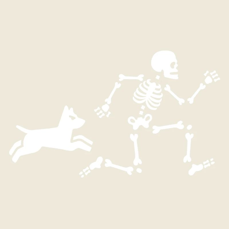Dog mom dog trainer skeleton bones dog