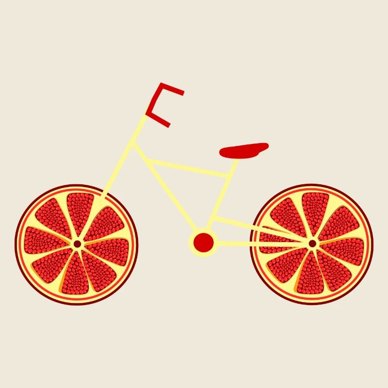 Vélo Grenade Rouge Cycliste Cyclisme