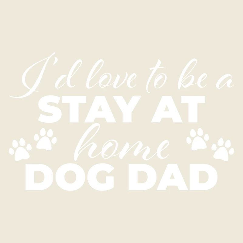 Rester à la maison chien papa