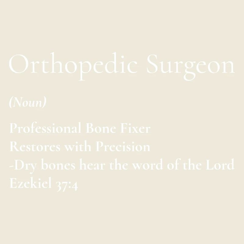 Orthopedic Surgeon Bone Fixer Tee