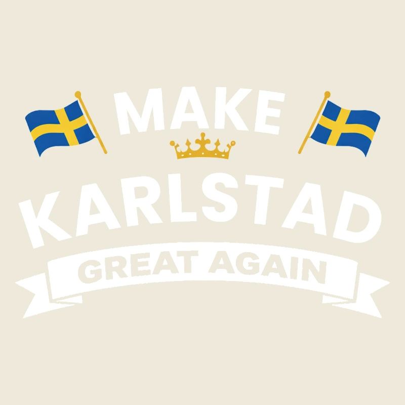 Karlstad Stor, encore une fois – drapeau et couronne