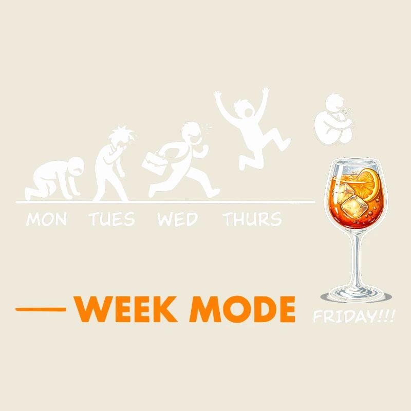 Vivement le week-end - humour Spritz