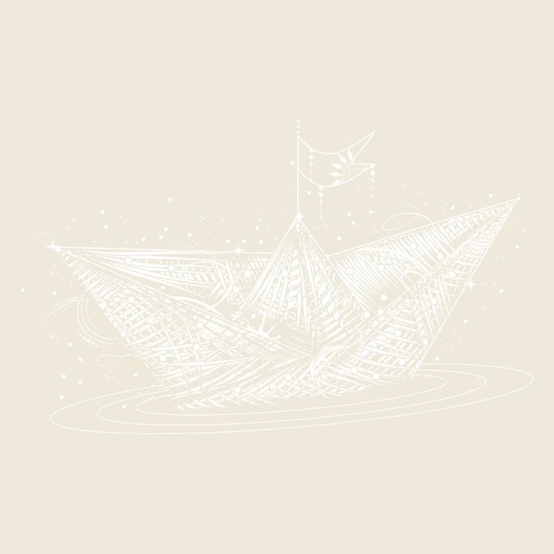 un bateau en papier