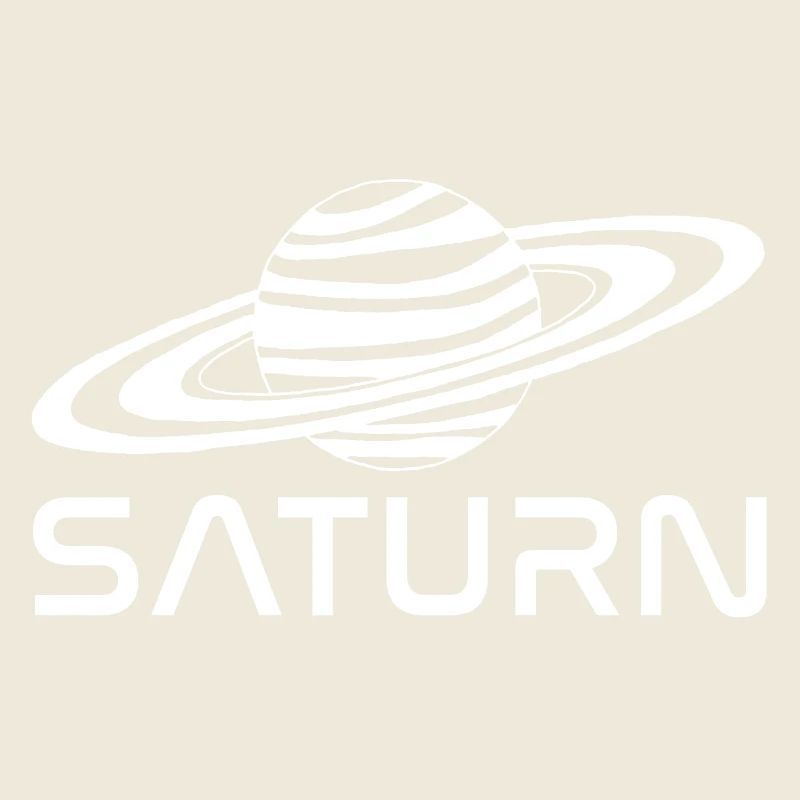 Weißer Saturn Planet