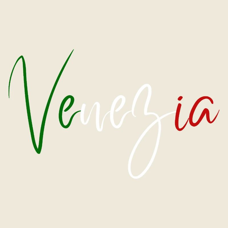 Ich liebe Venedig, elegantes, minimalistisches Design