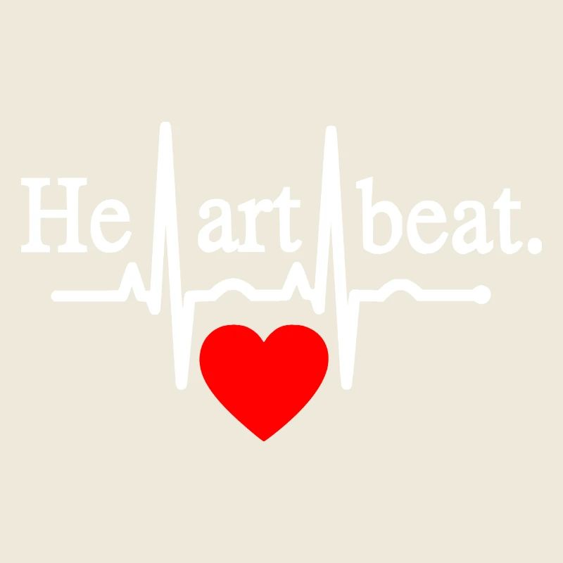 Heartbeat - White Red