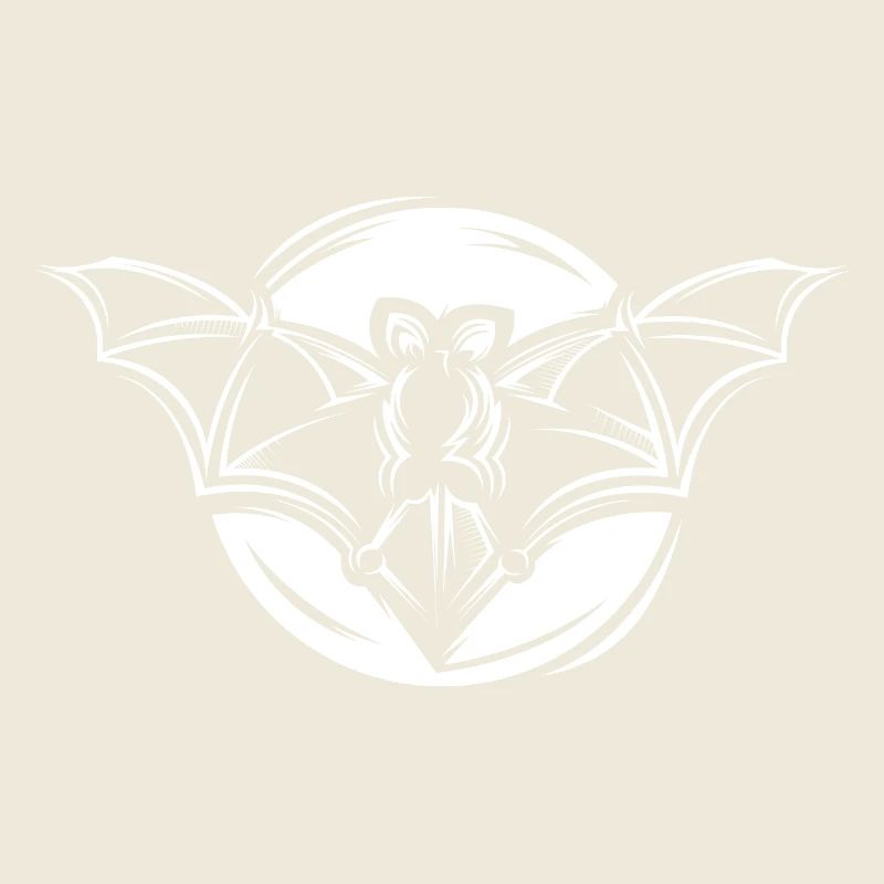 Symbole de chauve-souris Illustration de la lune Icône graphique