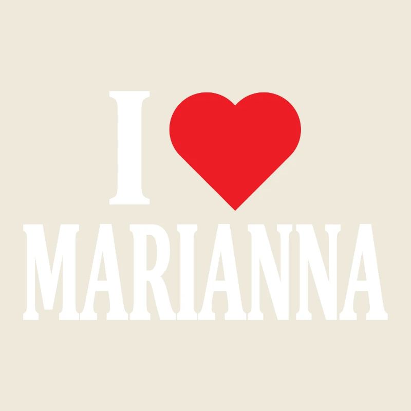 T-Shirt-Name Ich liebe Marianna T-Shirt Geschenkidee