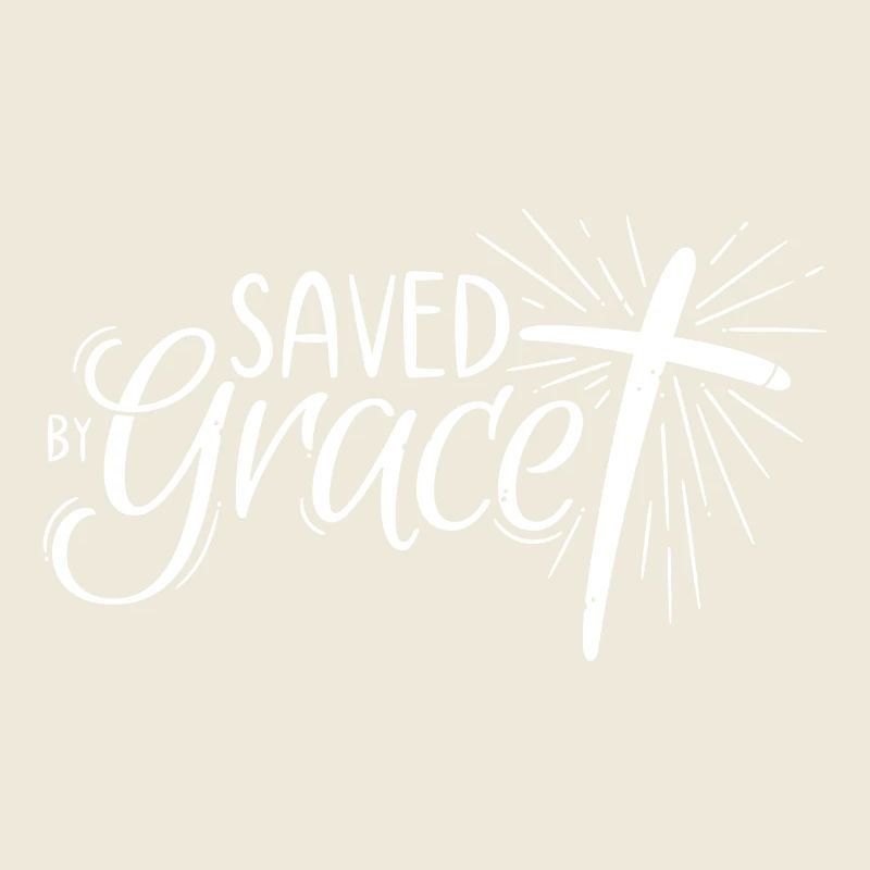 Saved by Grace Lettering