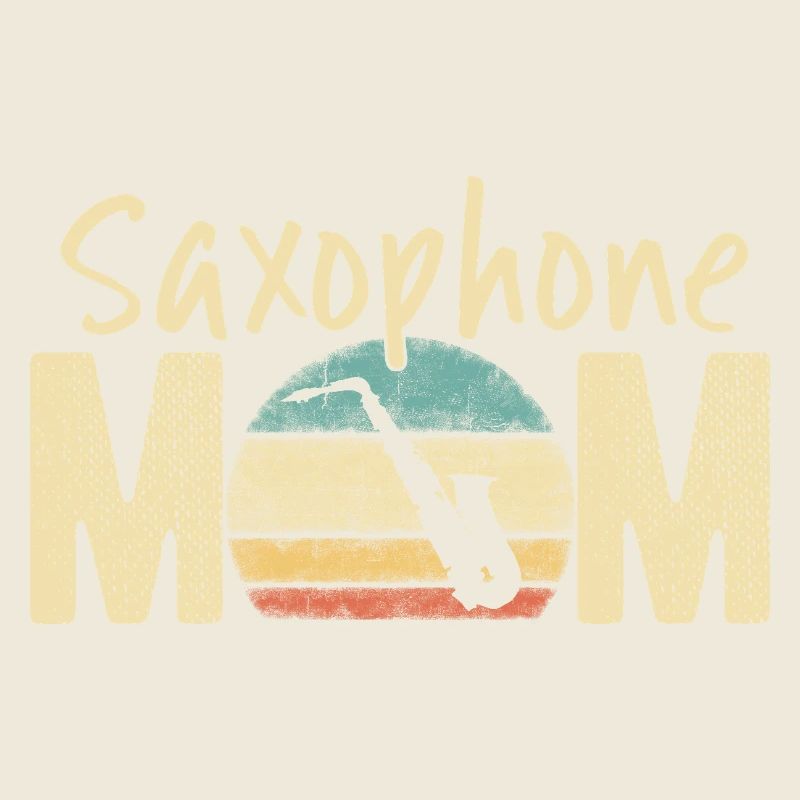 Saxophone Maman Rétro Vintage Marching Band Design
