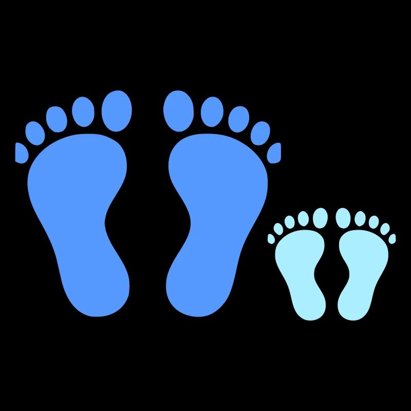 Family Footprints Common Walk Vector