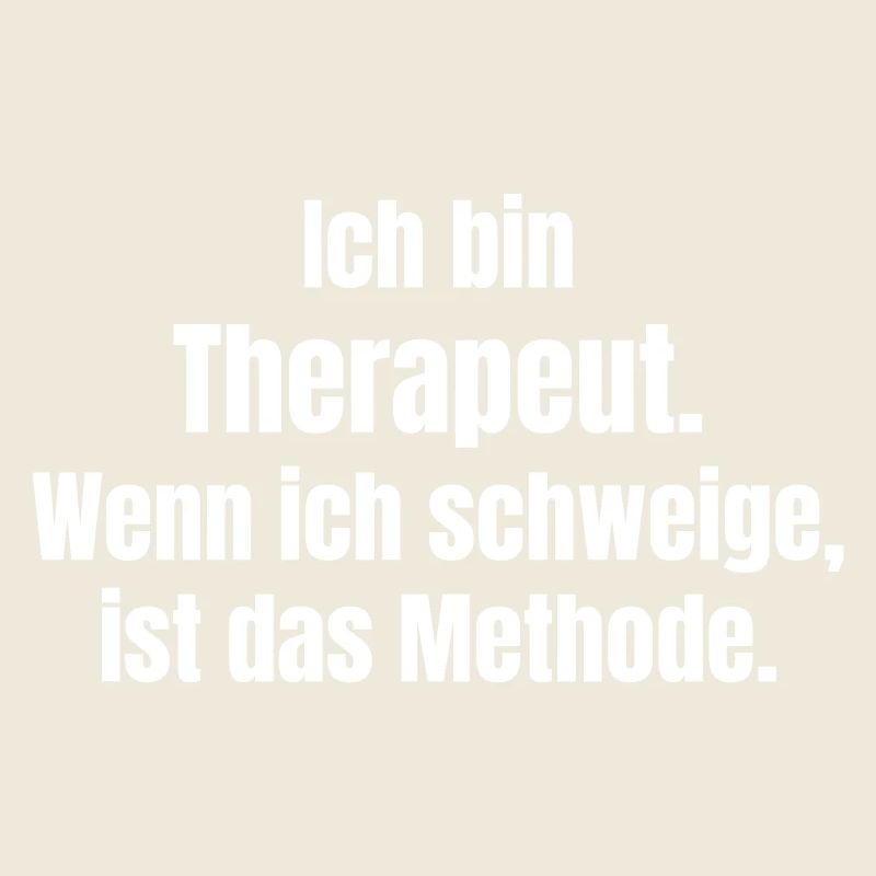 Ich bin Therapeut Schweigen ist Methode
