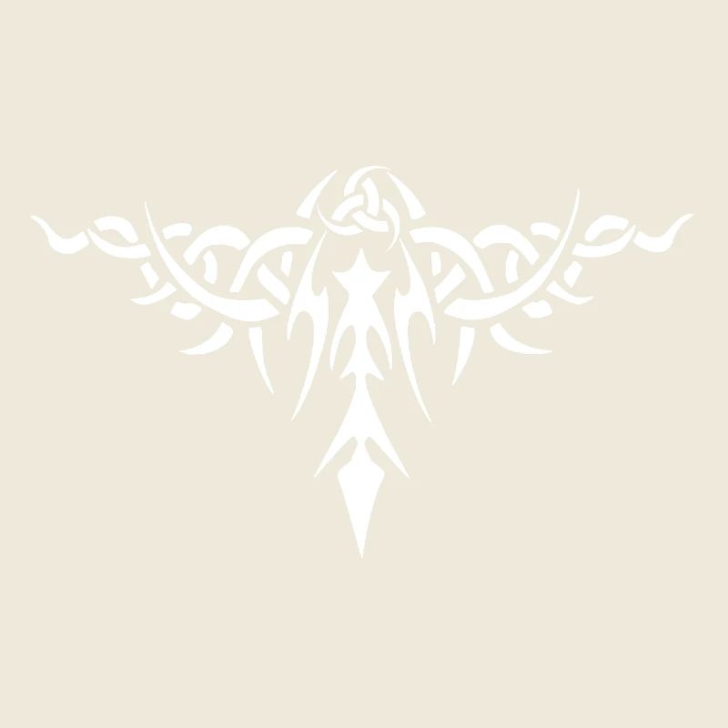 Weißes dorniges Symbol