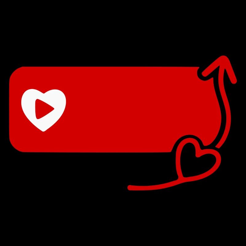 Lovely YouTube Inspired Subscribe Flat Icon